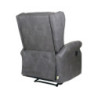 Poltrona relax Bergere Arlette nabuk grigio ignifuga moderna
