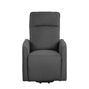 Poltrona relax Carlotta D USB tessuto fumo moderna motorizzata