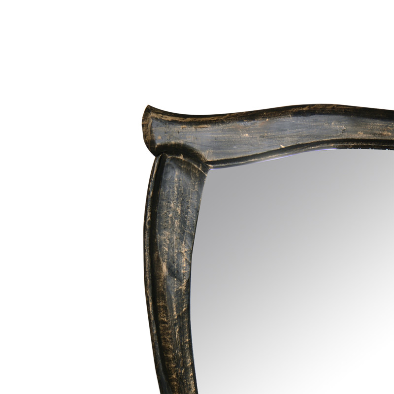 Specchio Radius oro nero 120 moderno per soggiorno e ingresso