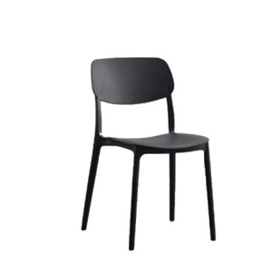 Set 4 sedie New Chapeau polipropilene nere moderne e resistenti