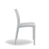 Set 4 sedie Adele bianche polipropilene moderne impilabili leggere