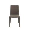 Set 6 sedie Dani velluto millerighe cenere imbottite moderne