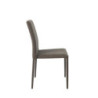 Set 6 sedie Dani velluto millerighe cenere imbottite moderne