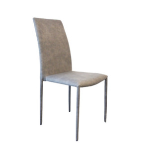 Set 6 sedie Dedis Mozart grigia imbottita elegante soggiorno