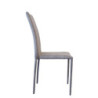 Set 6 sedie Dedis Mozart grigia imbottita elegante soggiorno