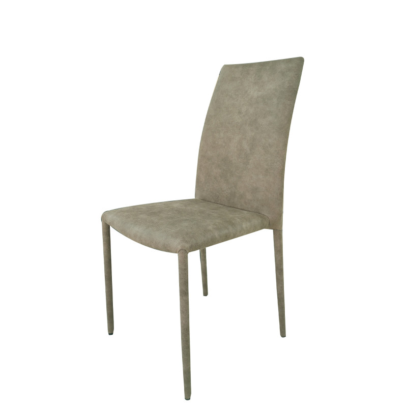 Set 6 sedie imbottite Dedis Mozart tortora design elegante