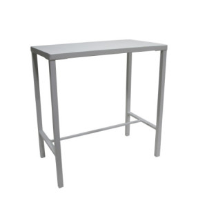 Tavolo Utility 105x60 h110 bianco fisso moderno per cucina