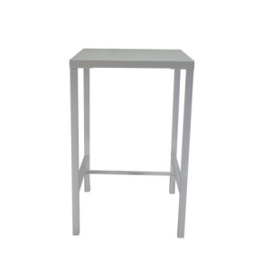 Tavolo Utility 70x70 h110 bianco fisso moderno per cucina