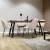 Tavolo Arbusto Strong 180x90 rustico scuro nero robusto e moderno