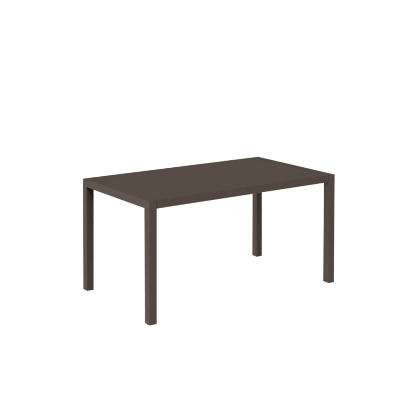 Tavolo Tetris New 150x80 marrone cuoio moderno e robusto