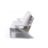 Set Malaga divano 2 poltrone alluminio bianco moderno e pratico