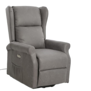 Zoom Poltrona Relax Begere Arlette D Mozart Fango con Usb