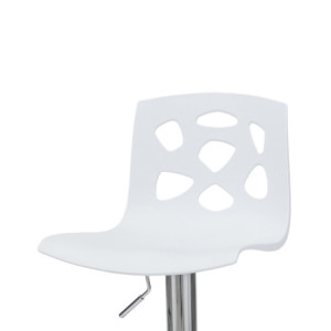 Zoom Sgabello Manchester Bianco Elevazione Gas-34*41*82/104
