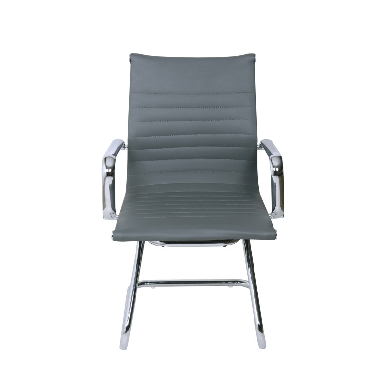 Set 2 poltrone Pleasure attesa grigio moderne per ufficio
