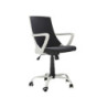 Poltrona Smile nera struttura bianca moderna per ufficio ergonomica
