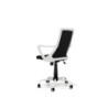 Poltrona Smile nera struttura bianca moderna per ufficio ergonomica