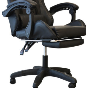 Zoom Poltrona Racing Omega con Piedi Nera similpelle