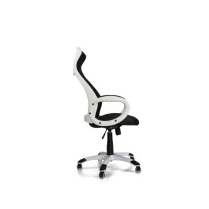 Zoom Poltrona Capital Nera/Struttura Bianca
