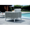 Salotto Nantes Alluminio Bianco E Corda Wicker Moia