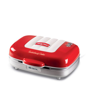 Piastra Elettrica Multifunzione 700W 3 Piastre Rosso