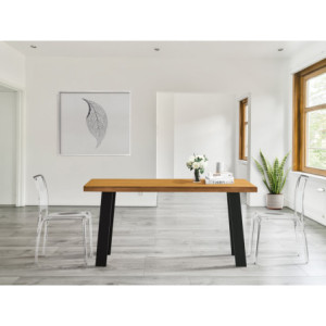 Tavolo Tube in legno massello allungabile design moderno