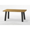 Tavolo Tube in legno massello allungabile design moderno