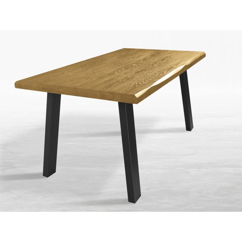 Tavolo Tube in legno massello allungabile design moderno