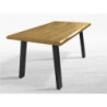 Tavolo Tube in legno massello allungabile design moderno