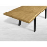 Tavolo Tube in legno massello allungabile design moderno