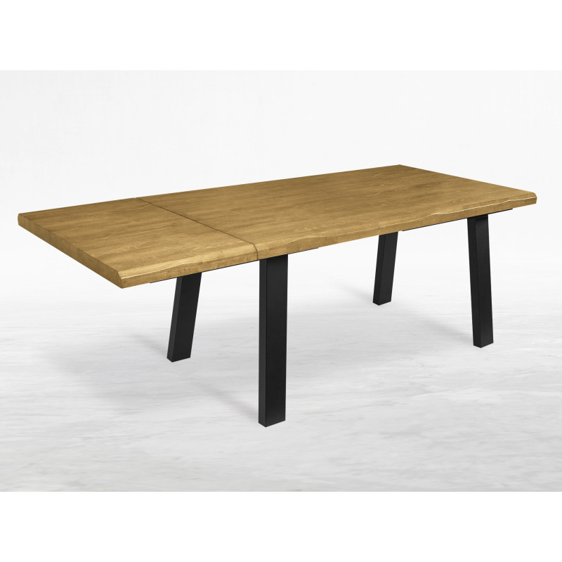 Tavolo Tube in legno massello allungabile design moderno