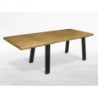 Tavolo Tube in legno massello allungabile design moderno