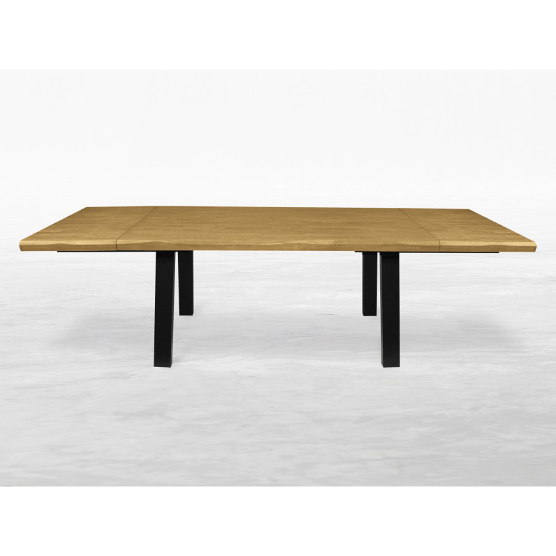Tavolo Tube in legno massello allungabile design moderno