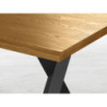 Tavolo Cross allungabile legno massello 160/180x90 cm moderno