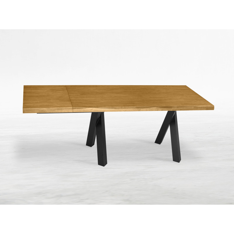 Tavolo Cross allungabile legno massello 160/180x90 cm moderno