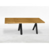 Tavolo Cross allungabile legno massello 160/180x90 cm moderno