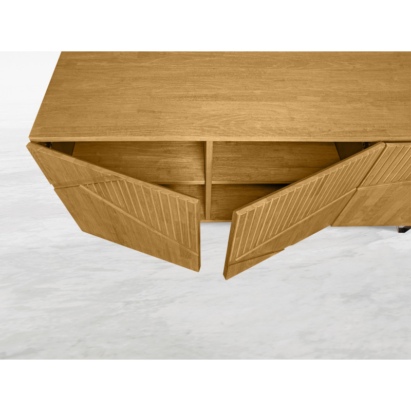 Madia 4 ante Cress in legno massello design moderno soggiorno