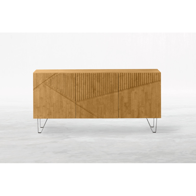 Madia 4 ante Cress in legno massello design moderno soggiorno