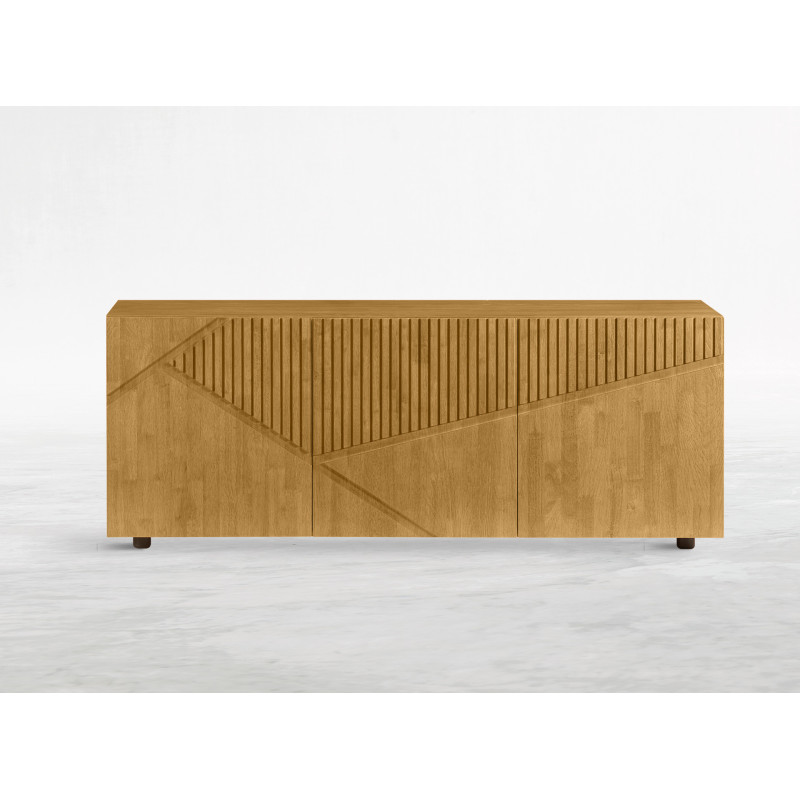 Madia 4 ante Cress in legno massello design moderno soggiorno