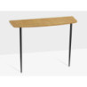 Consolle curva in legno massello 90x28 cm allungabile casa
