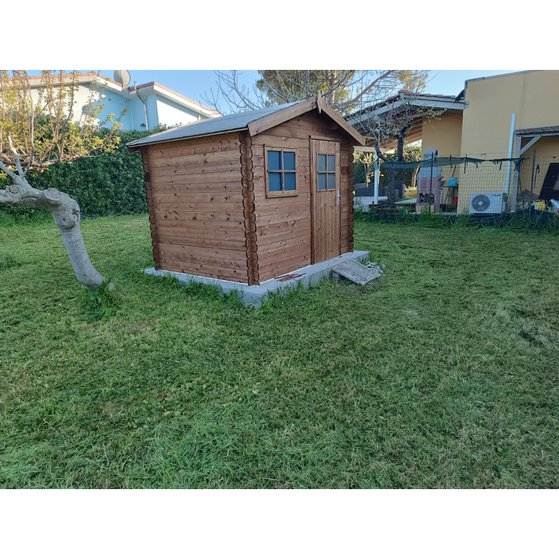 Casetta Agata 260x200 cm Losa in legno per giardino compatta