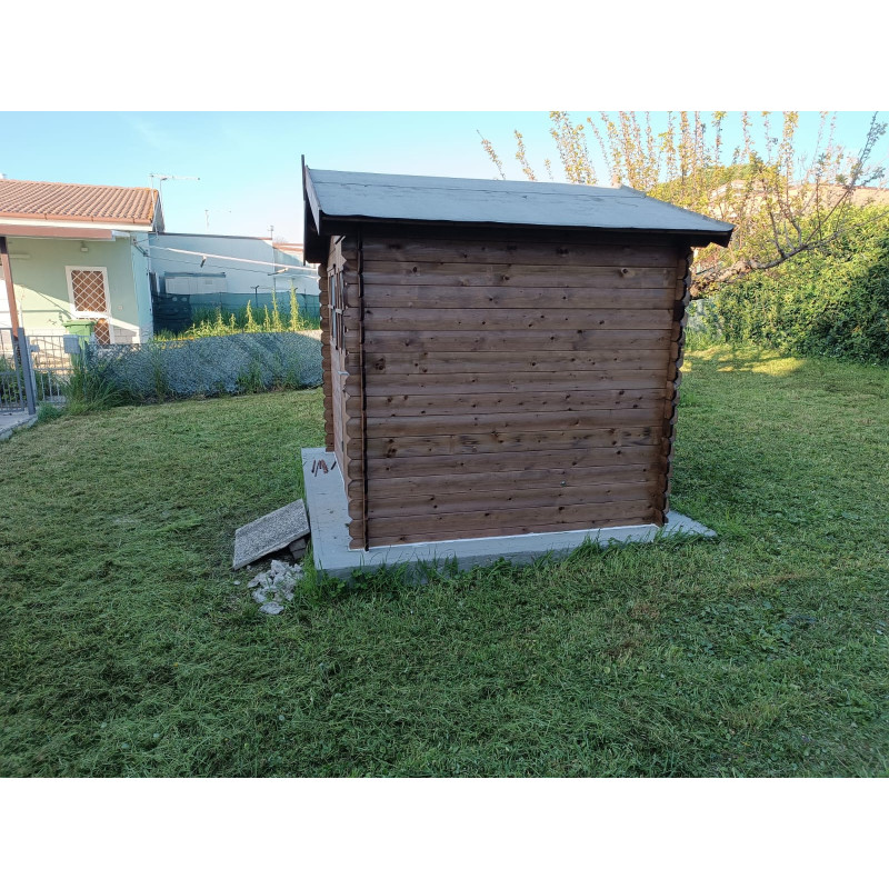 Casetta Agata 260x200 cm Losa in legno per giardino compatta