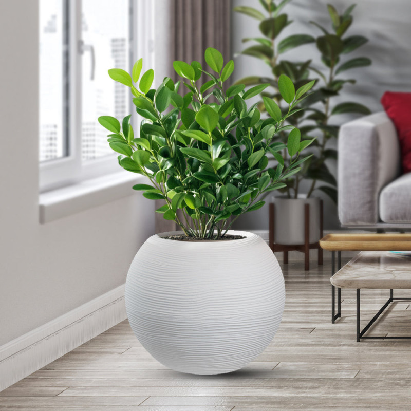Vaso Bianco Resina | Levante Shop
