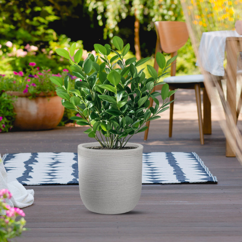Vaso Raffaello Beige ø35xH34 cm Polietilene | Levante Shop