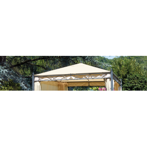 Copertura ricambio gazebo Moia 3x3 in ferro sabbia resistente