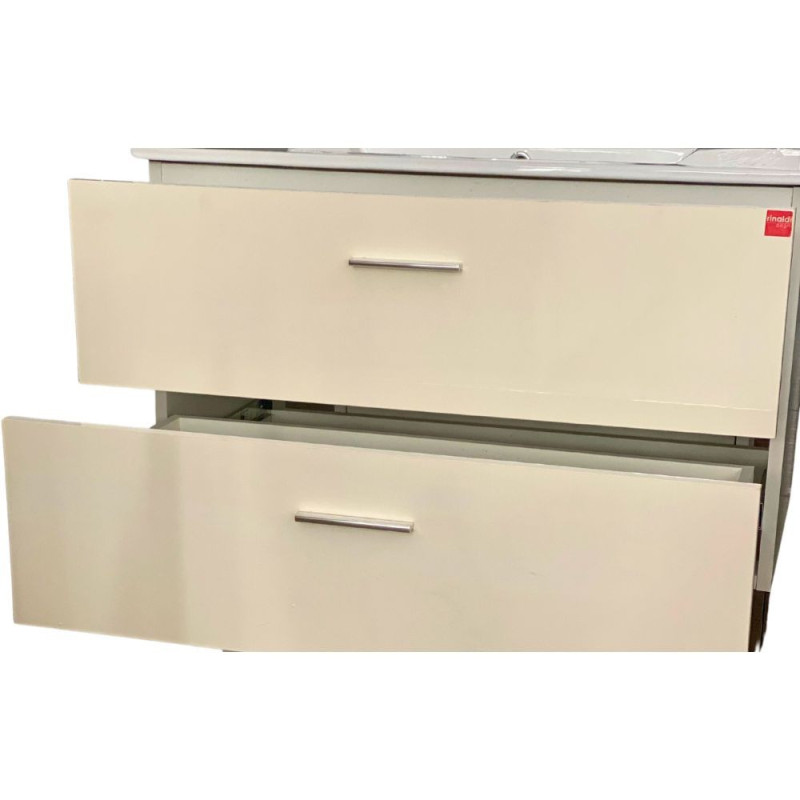 mobile bagno sospeso 80 cm bianco lucido | levante shop