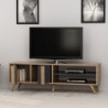 Porta TV Rilla 150 noce antracite moderno e capiente