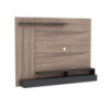 Parete porta TV Lawrance 157 noce antracite moderna e capiente