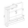 Parete porta TV Lawrance 157 noce antracite moderna e capiente