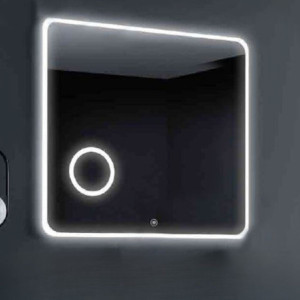 Specchio Hanoi 80x80 cm LED doppio sensore antiappannamento