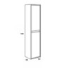colonna bagno bianco laccato lucido Effezeta | levante shop